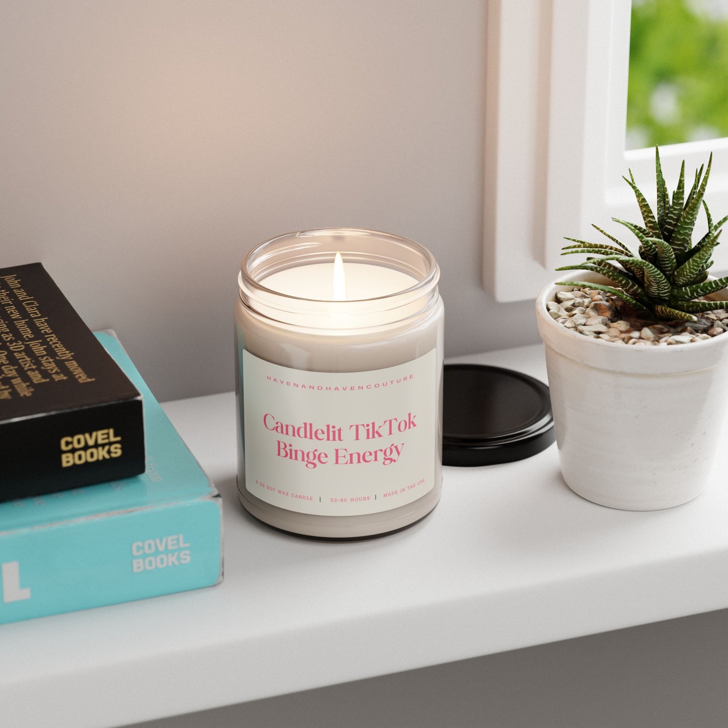 Candlelit TikTok Binge Energy - 9oz Candle for Cozy Scrolling Sessions