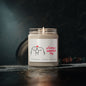 Happy Valentines Day Candle - Stick Figures Holding Hands in Love, 9oz