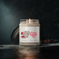 Happy Valentine's Day Candle - Cute Gray Cat, 9oz