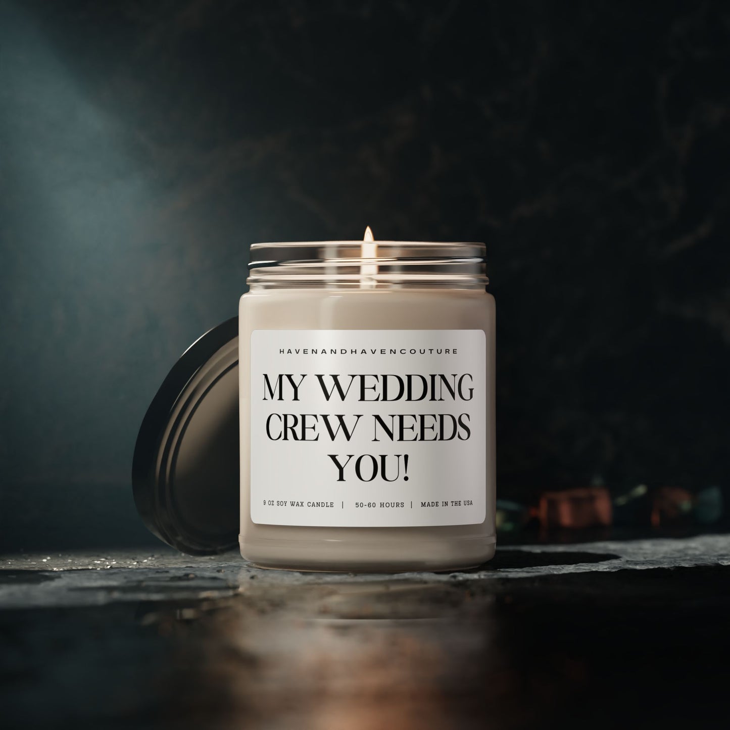 My Wedding Crew Needs You! - 9oz Bridesmaid Proposal Candle