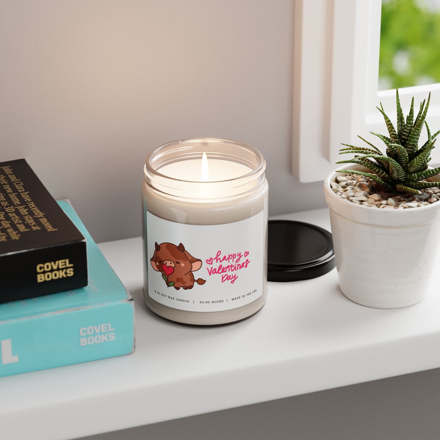 Happy Valentines Day Candle - Brown Cow, 9oz