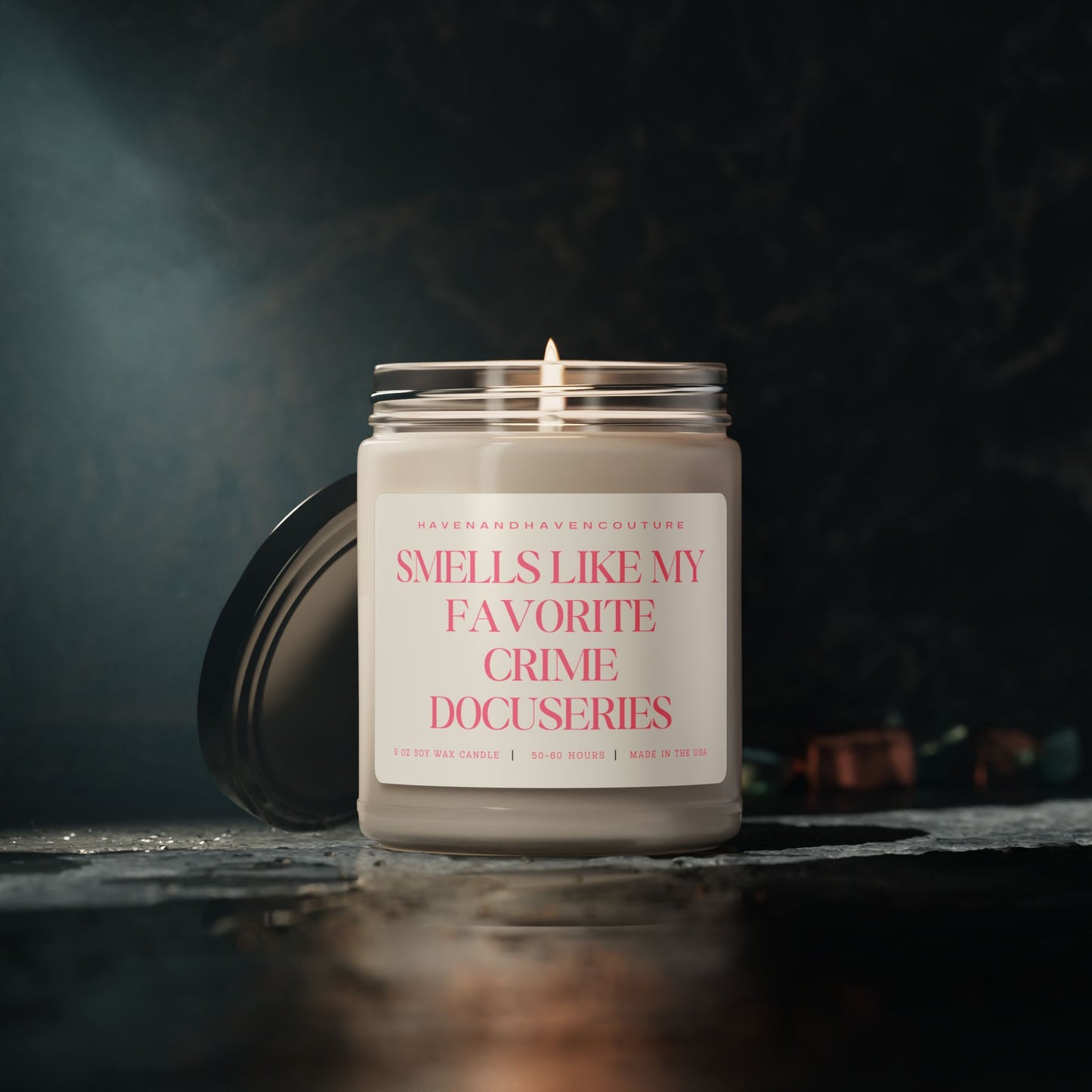 Smells Like My Favorite Crime Docuseries - 9oz Candle for True Crime Fans