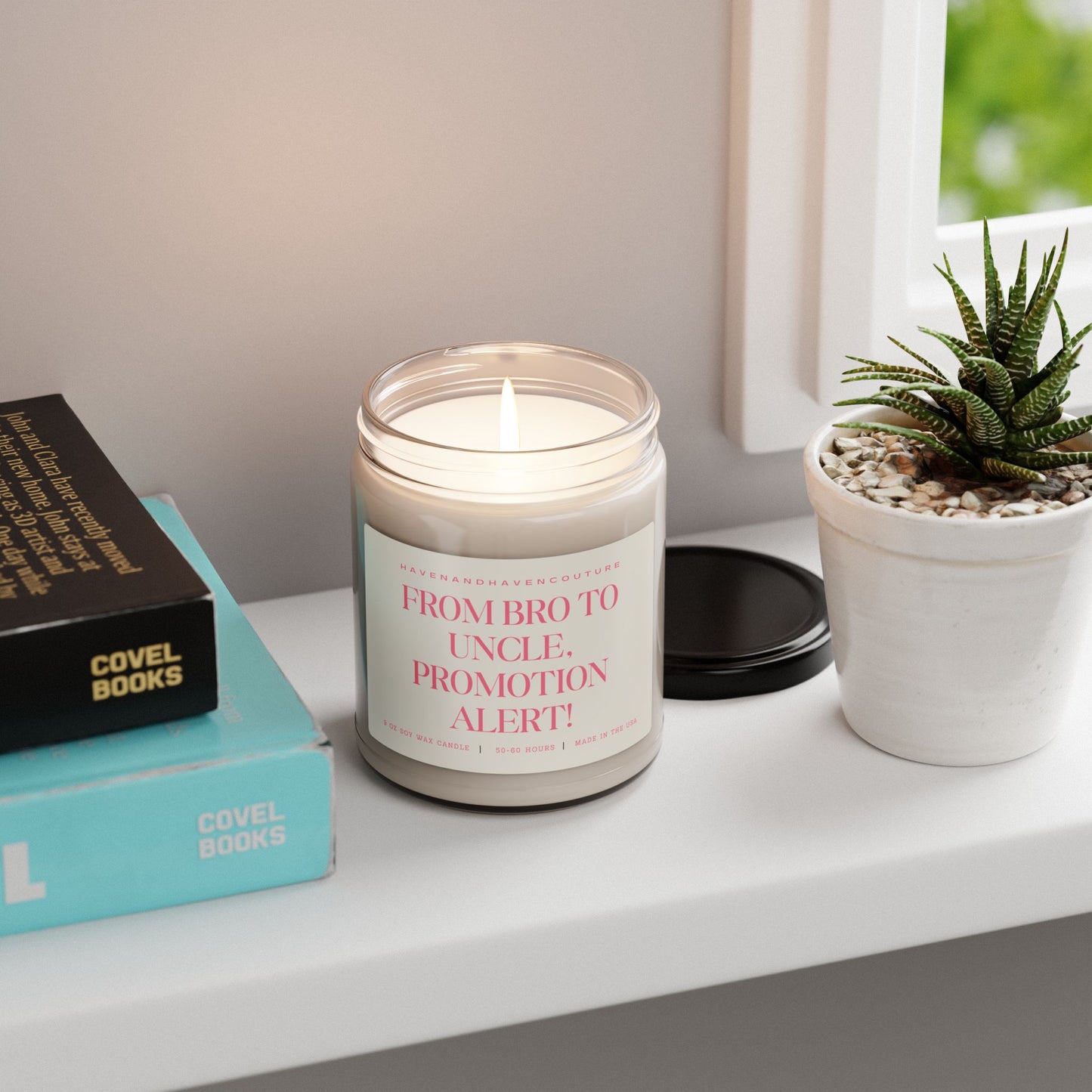 From Bro to Uncle: Promotion Alert! 9oz Pregnancy Announcement Candle