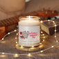 Happy Valentine's Day Candle - Cute Gray Cat, 9oz