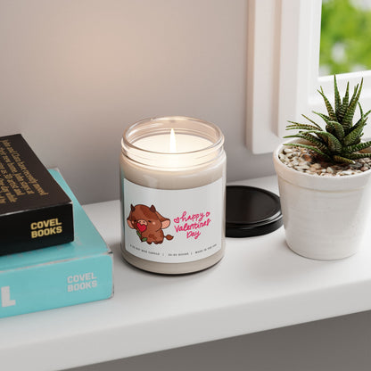 Happy Valentines Day Candle - Brown Cow, 9oz