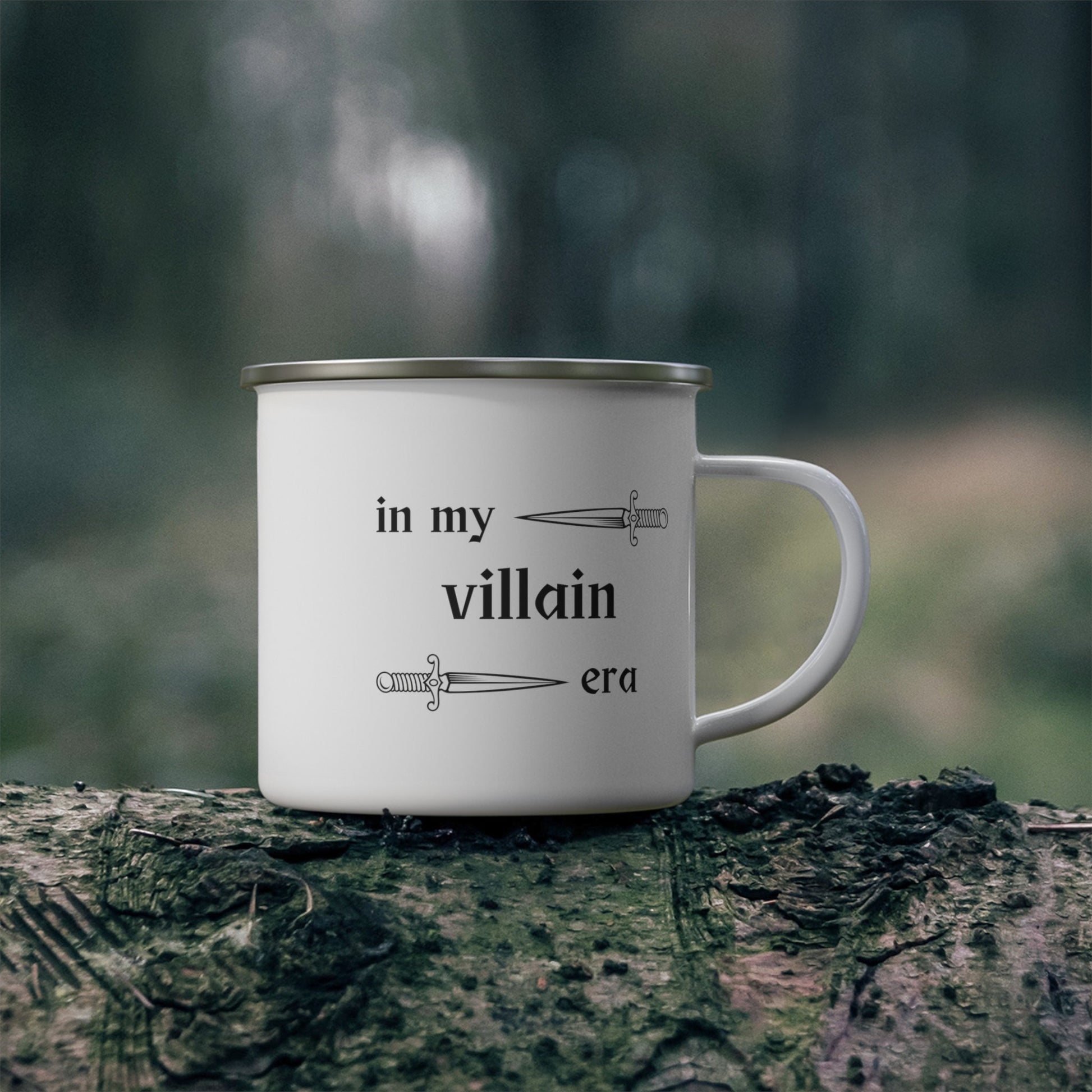 In my villain era Enamel Camping Mug Ceramic Mug 11oz- Booktok -Book lover-gift for wife-Gift him- villain era- villain lover