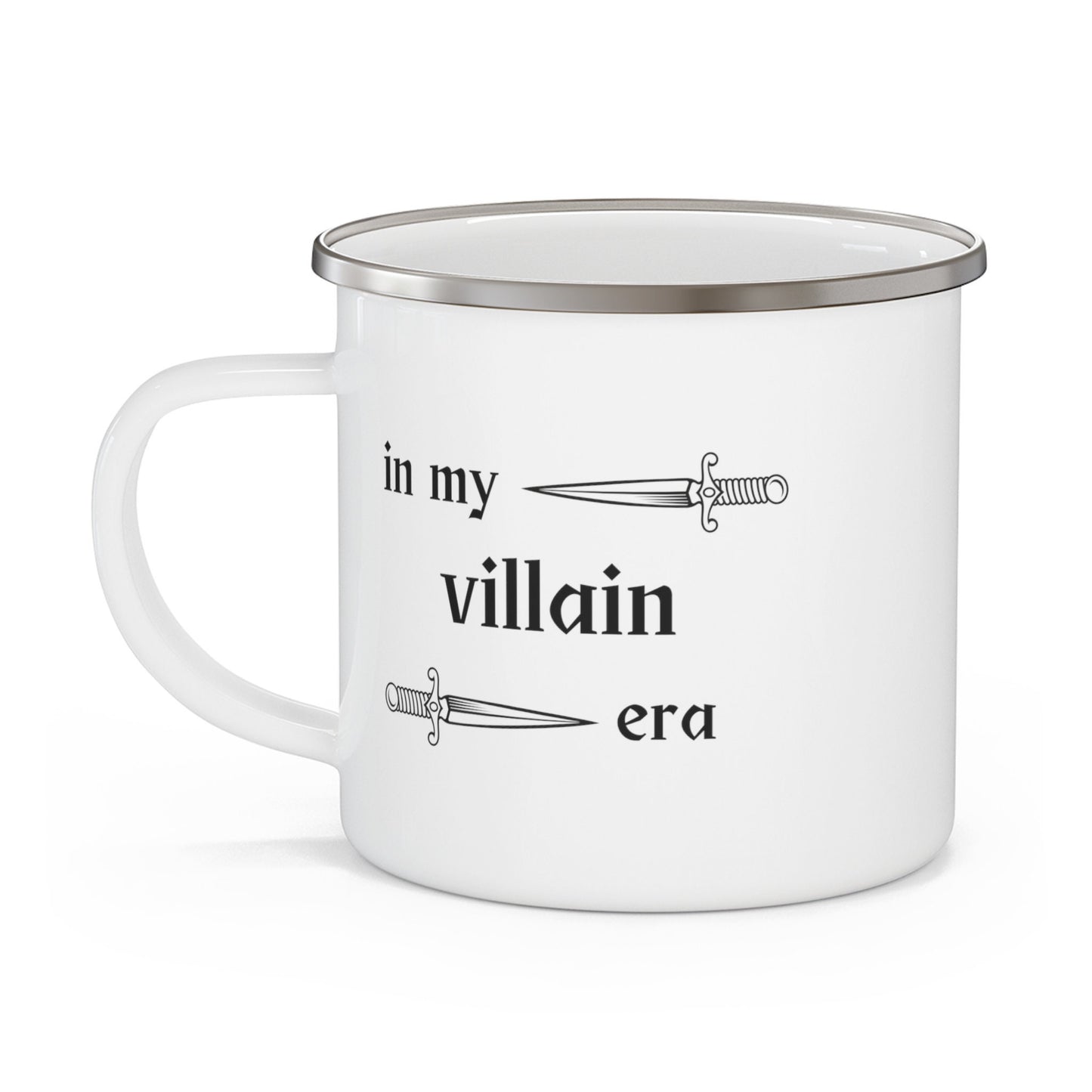 In my villain era Enamel Camping Mug Ceramic Mug 11oz- Booktok -Book lover-gift for wife-Gift him- villain era- villain lover