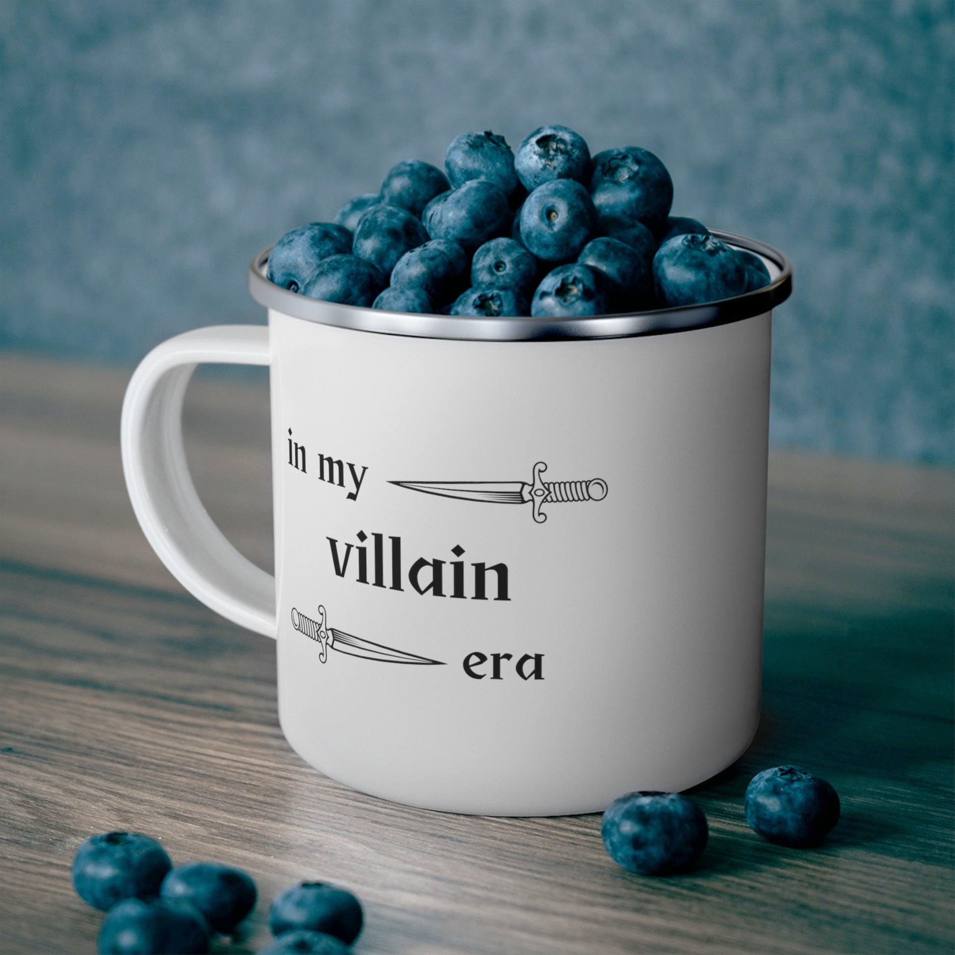 In my villain era Enamel Camping Mug Ceramic Mug 11oz- Booktok -Book lover-gift for wife-Gift him- villain era- villain lover