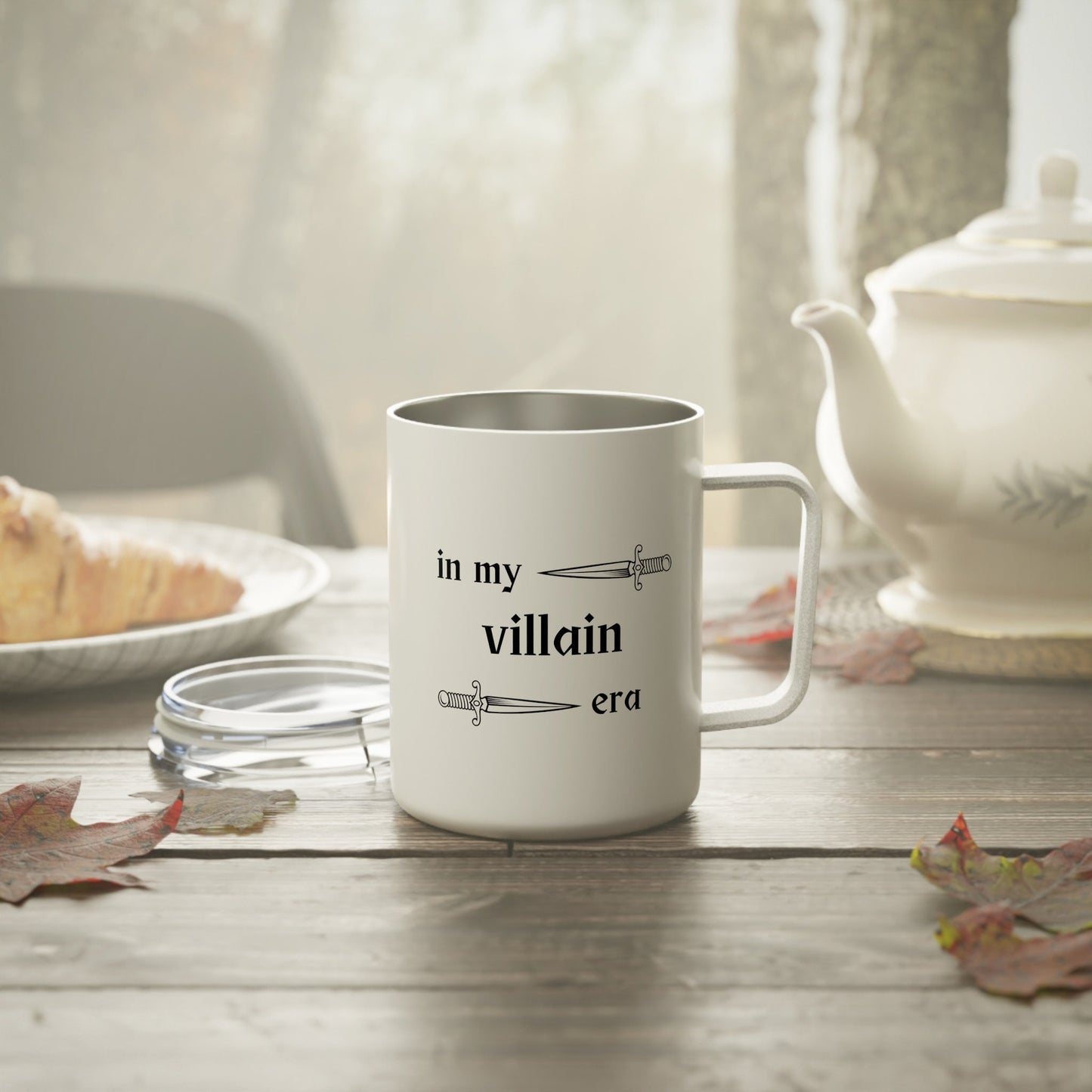 In my villain era Insulated Coffee Mug, 10oz Booktok -Book lover-gift for wife-Gift him-gift for mom villain era- villain lover