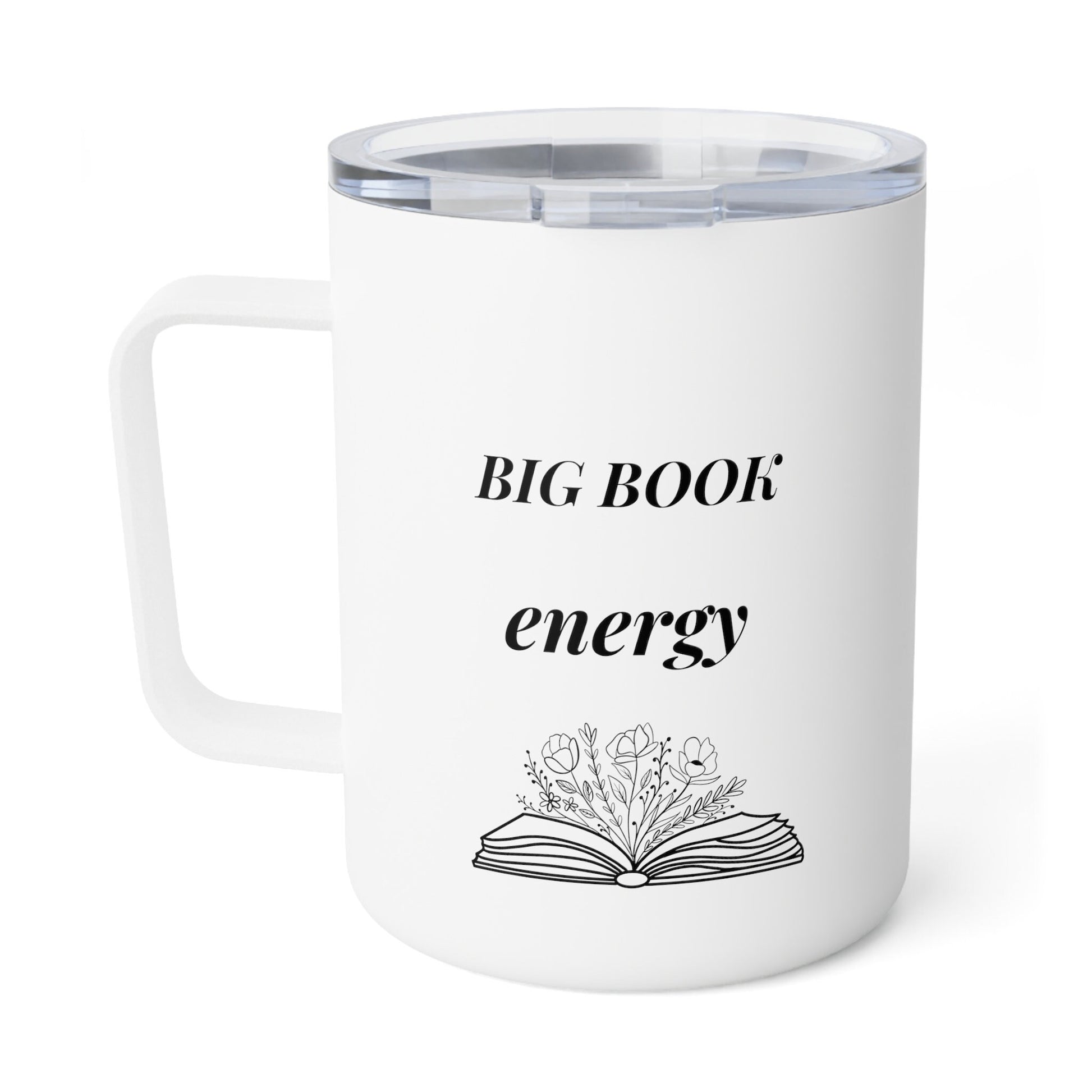 Insulated Coffee Mug 10oz- Booktok- Booklover- Bookworm- reader- cozy vibe- book nook- mug for her- mug for him