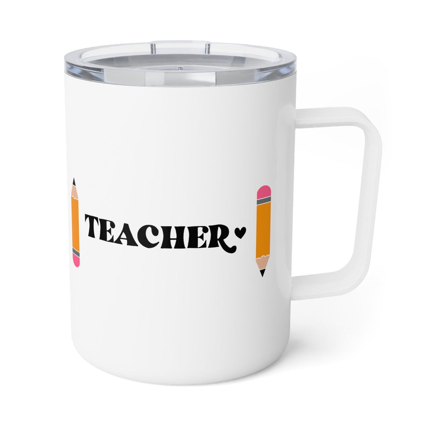 Teacher Insulated Coffee Mug, 10oz- Teacher appreciation- Teaching assistant- Teaching tiny humans- Teacher casual wear- Gift for teacher