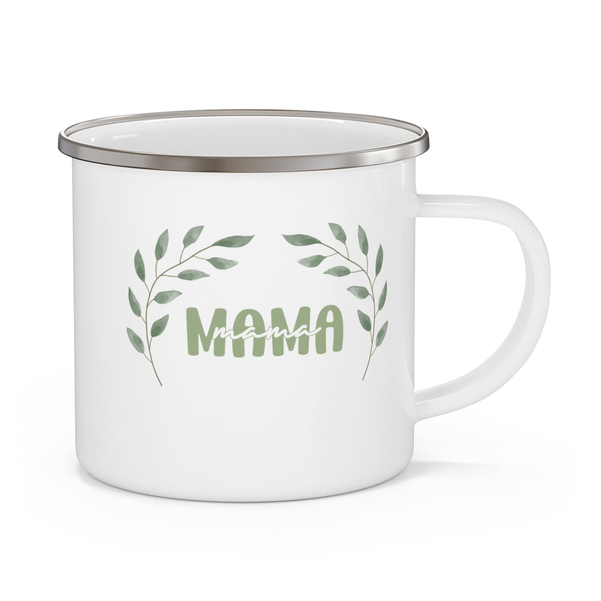 Mama Enamel Camping Mug - Momtok- relatable mom- mom life mug- mom aesthetic- gift for mom- new mom gift- coffee mug- tea mug- cute mama mug