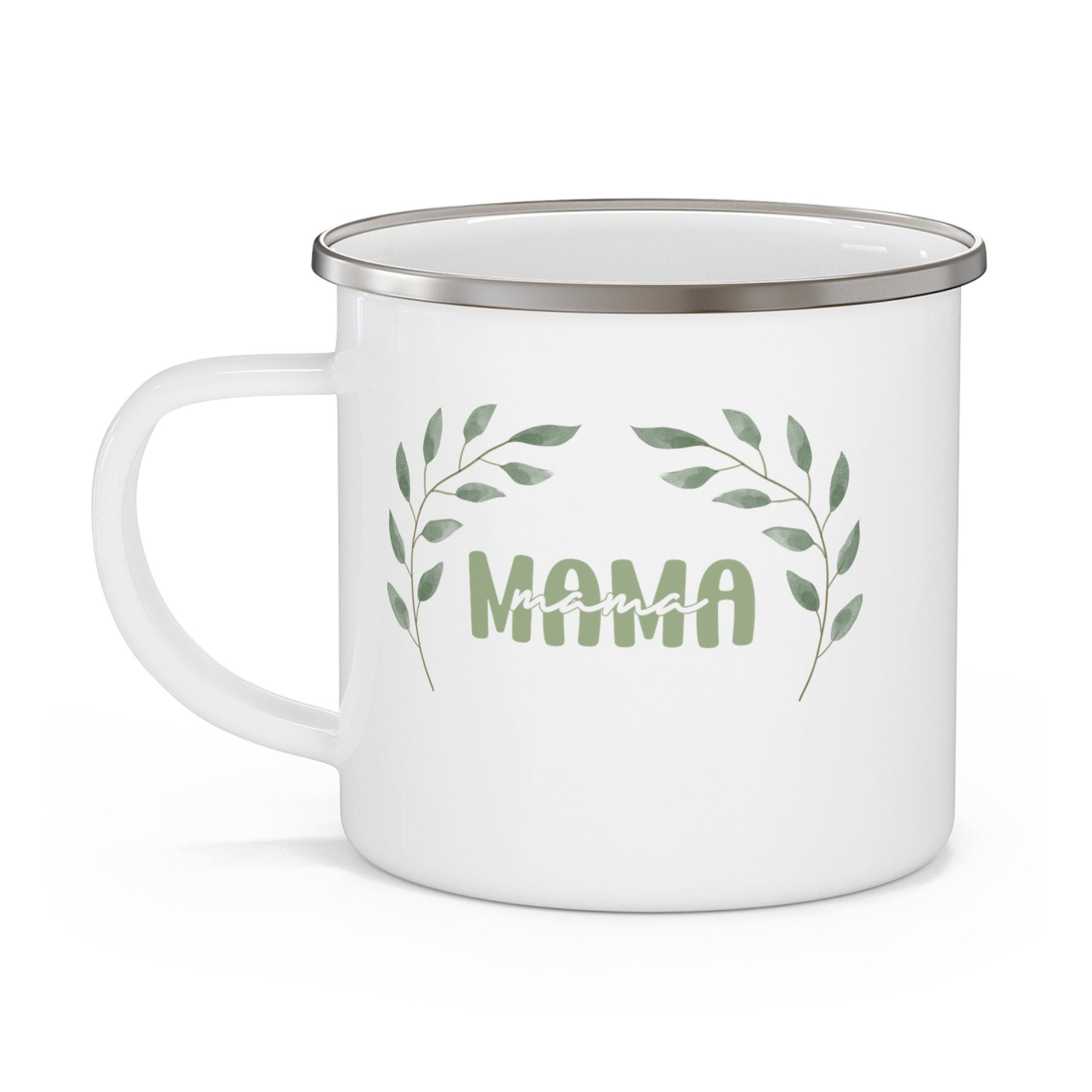 Mama Enamel Camping Mug - Momtok- relatable mom- mom life mug- mom aesthetic- gift for mom- new mom gift- coffee mug- tea mug- cute mama mug