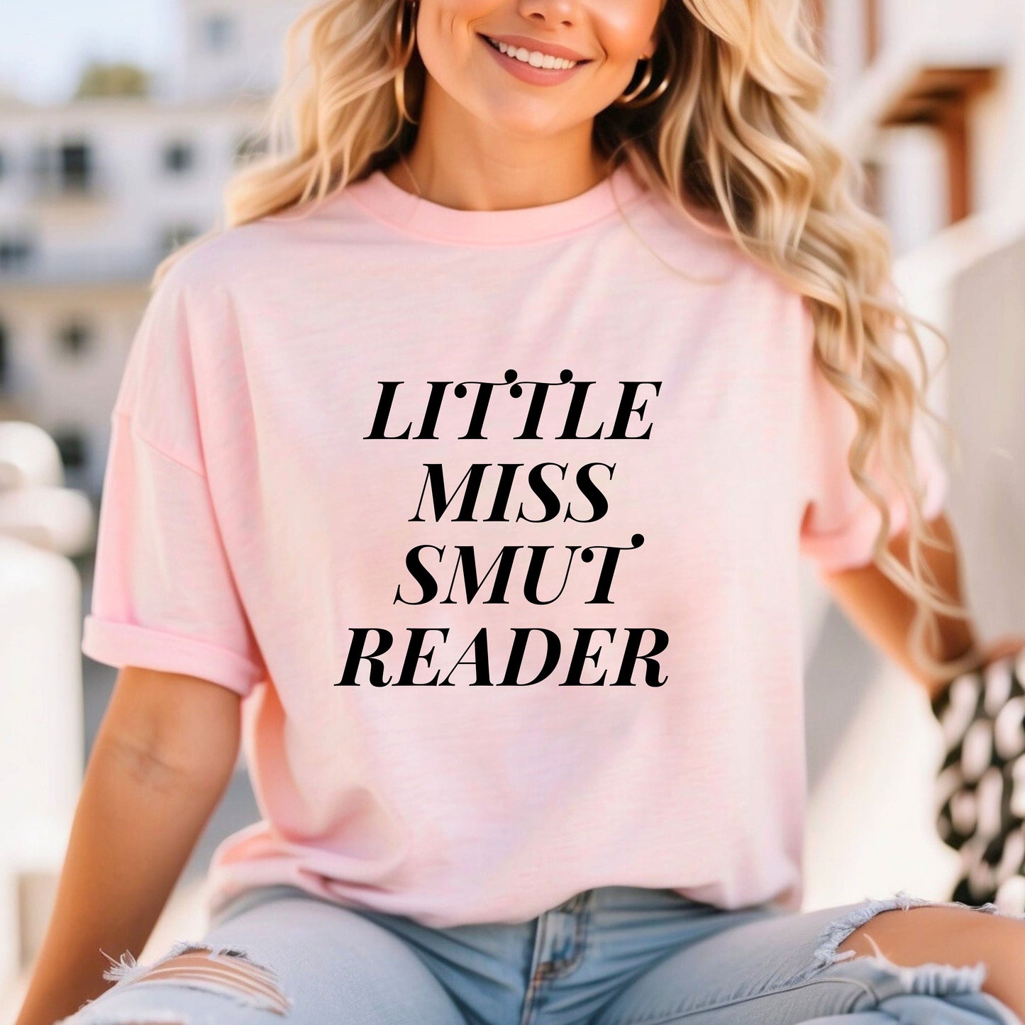 Little Miss Smut Reader t-shirt- Booktok- book lover- Smut reader- romance reader- cozy tee- smut tee- gift for her- Smut lover-dark romance