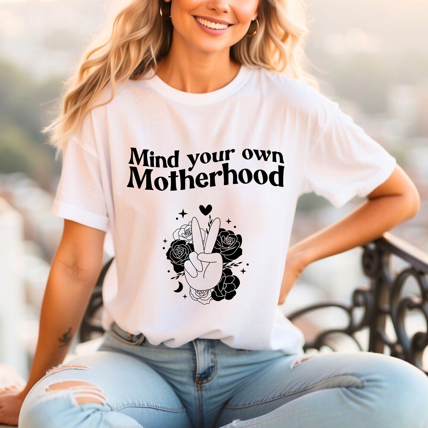 Mind your own Motherhood t-shirt- Momtok- Mom wear- Mom aesthetic- mom casual- new mom- gift for moms- sassy mom- funny mom t-shirt