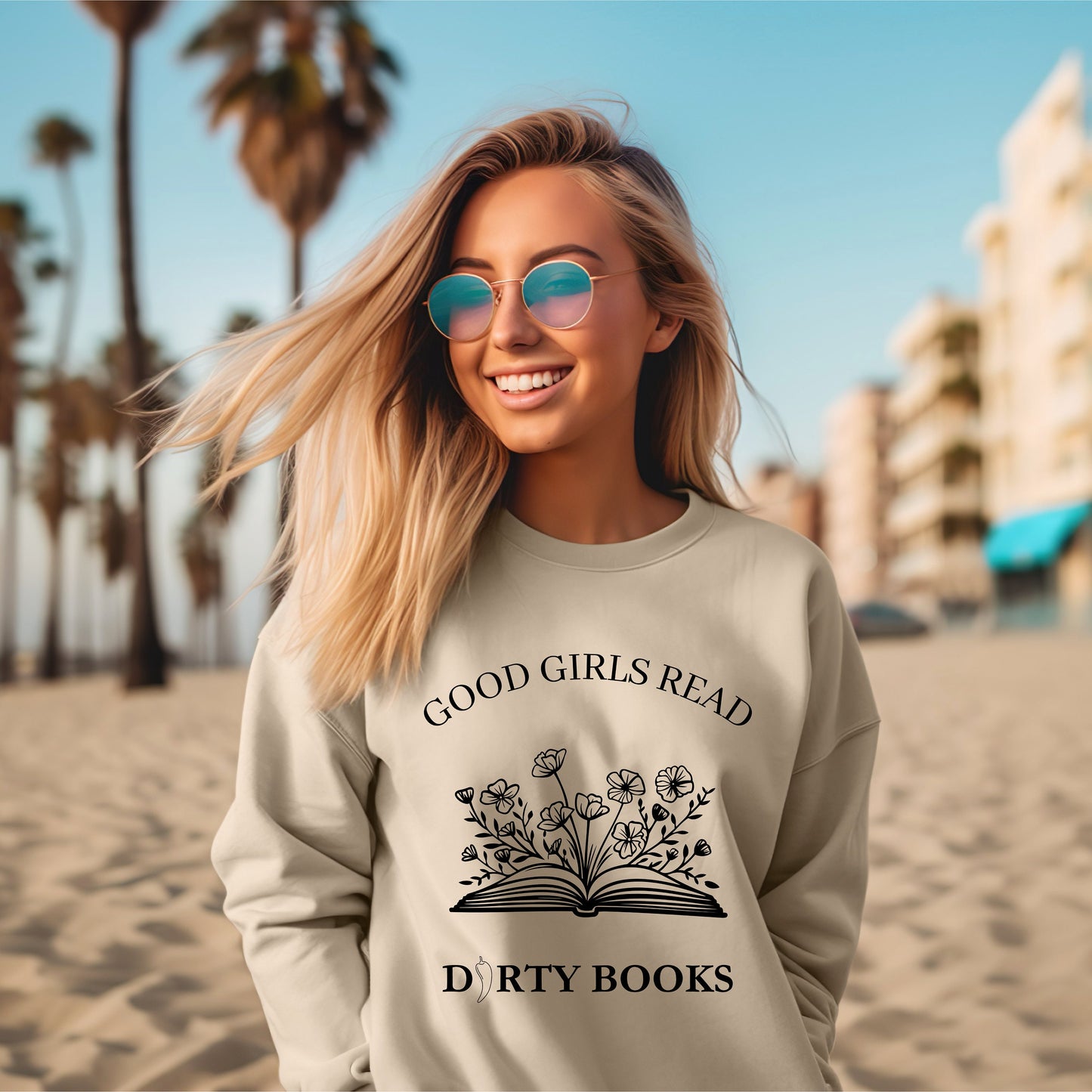 Good Girls Read Dirty Books sweatshirt- Booktok- book lover- Smut reader- romance reader- cozy hoodie- smut hoodie- gift for her-Smut lover