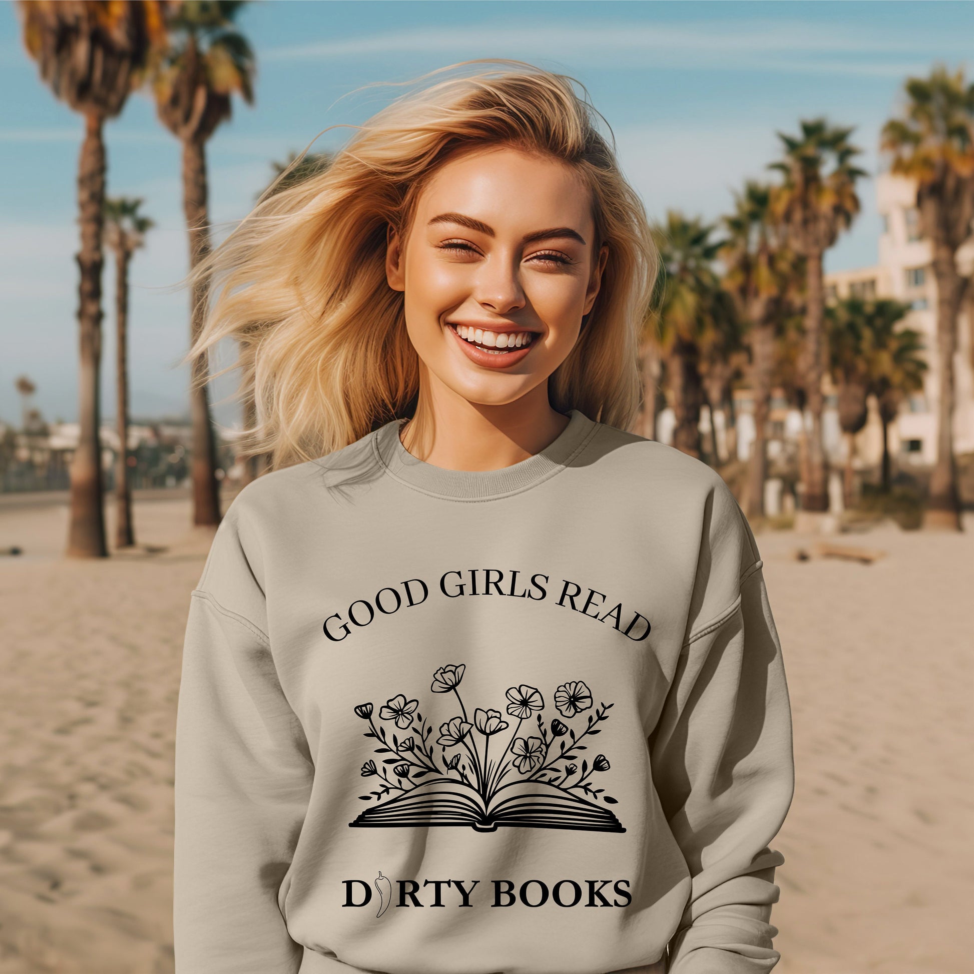 Good Girls Read Dirty Books sweatshirt- Booktok- book lover- Smut reader- romance reader- cozy hoodie- smut hoodie- gift for her-Smut lover