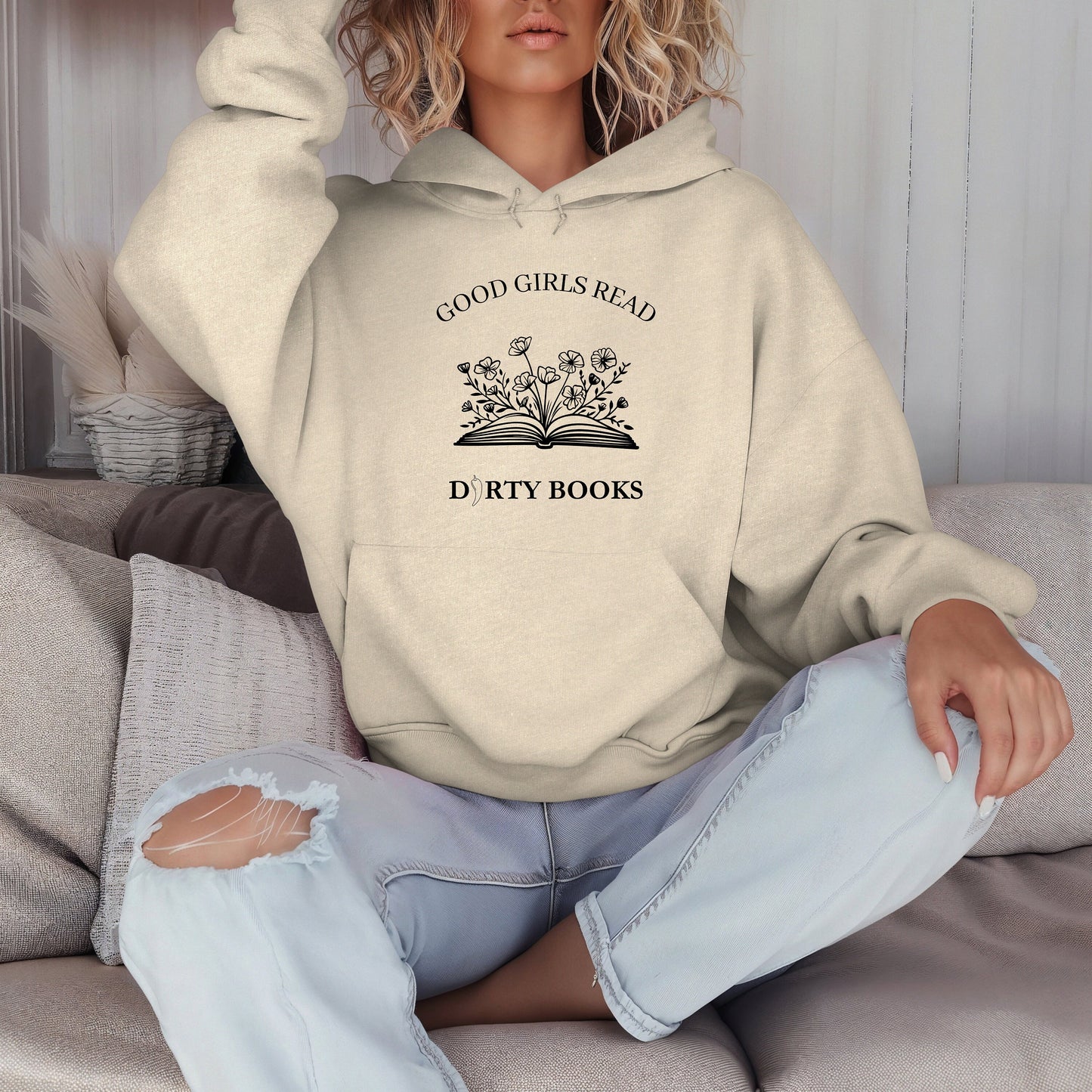 Good Girls Read Dirty Books hoodie- Booktok- book lover- Smut reader- romance reader- cozy hoodie- smut hoodie- gift for her- Smut lover