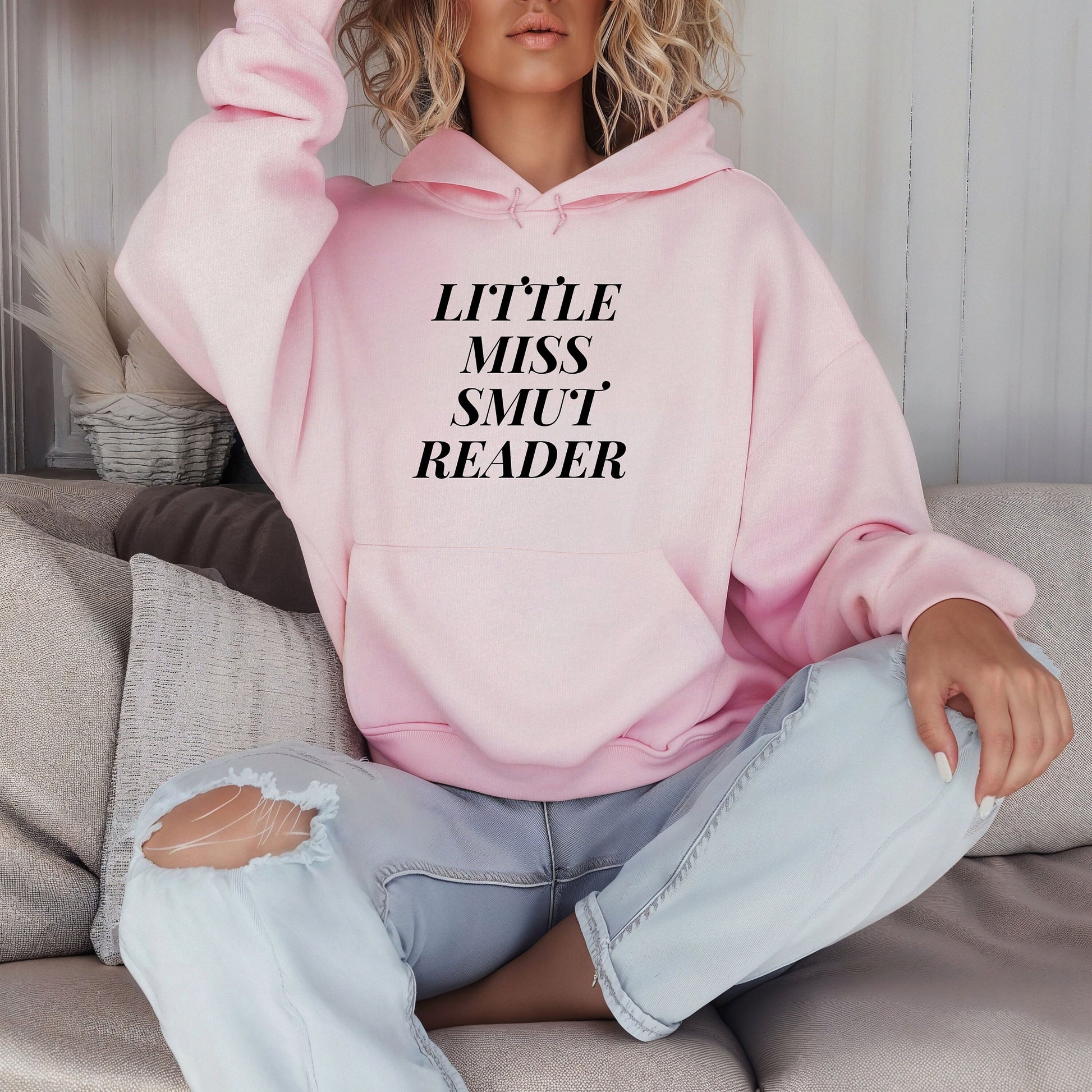 Little Miss Smut Reader Hoodie- Booktok- book lover- Smut reader- romance reader- cozy hoodie- smut hoodie- gift for her- reading aesthetic