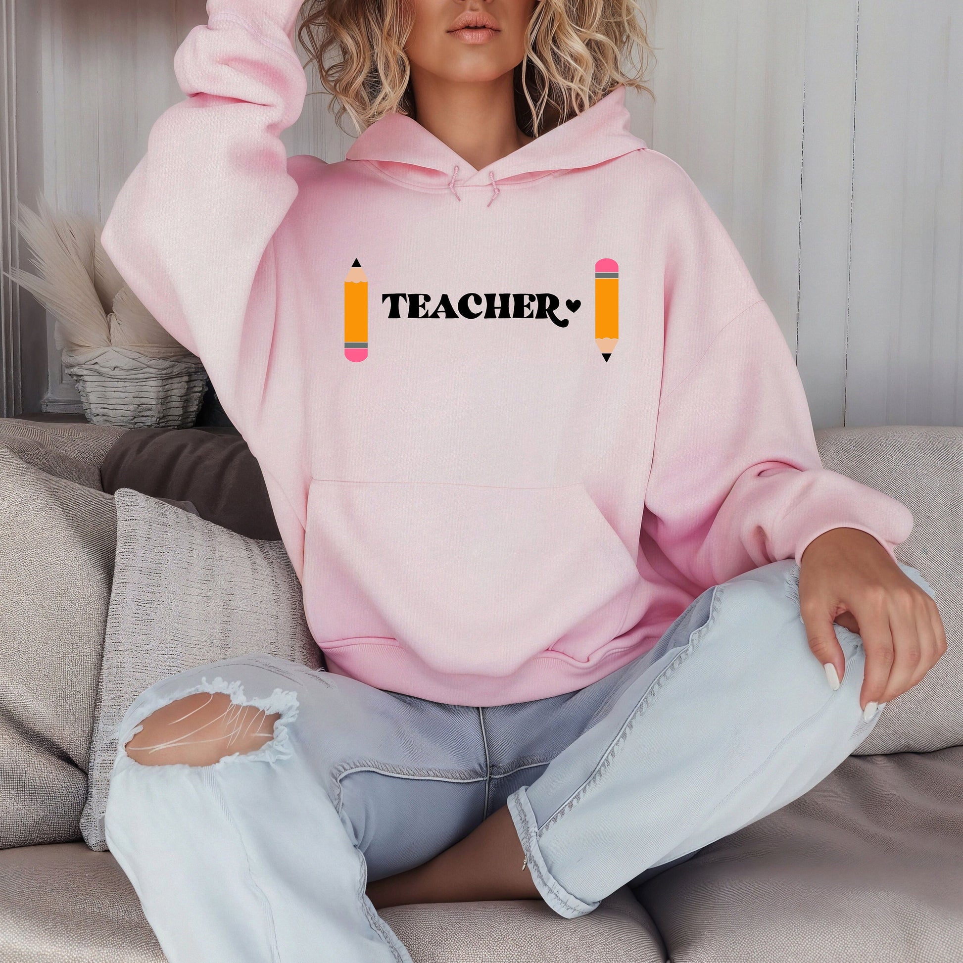 Teacher Hoodie- Teacher appreciation- Teaching assistant- Teaching tiny humans- Teacher casual wear- Gift for teacher- Best teacher