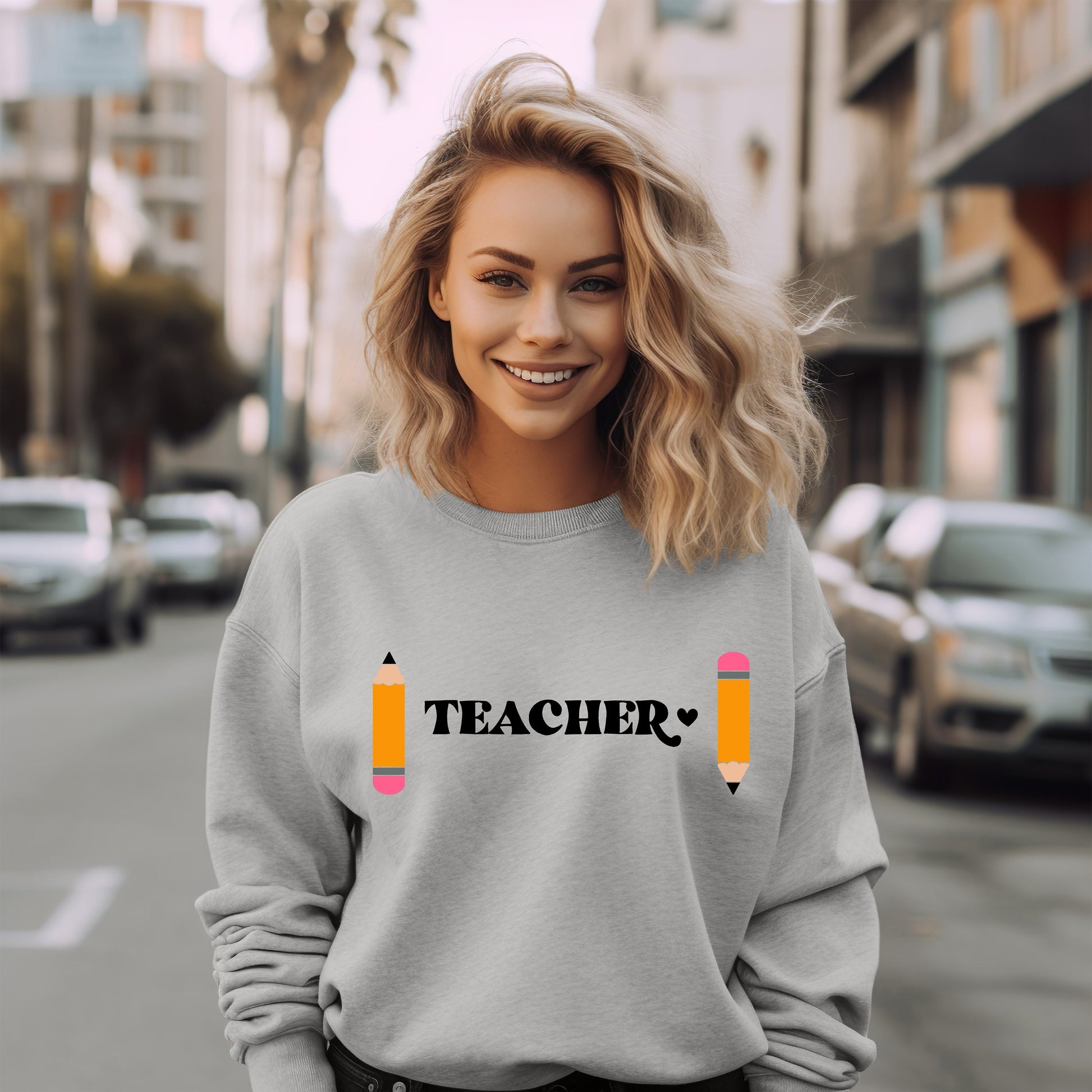 Teacher Sweatshirt- Teacher appreciation- Teaching assistant- Teaching tiny humans- Teacher casual wear- Gift for teacher- Best teacher