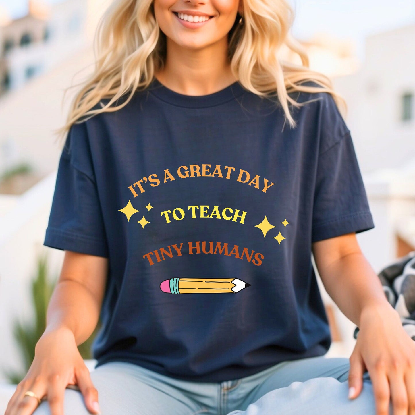 It's a great day to teach tiny humans T-shirt - Gift for teachers- Gift for her- Teacher appreciation- Teacher aesthetic- casual teacher