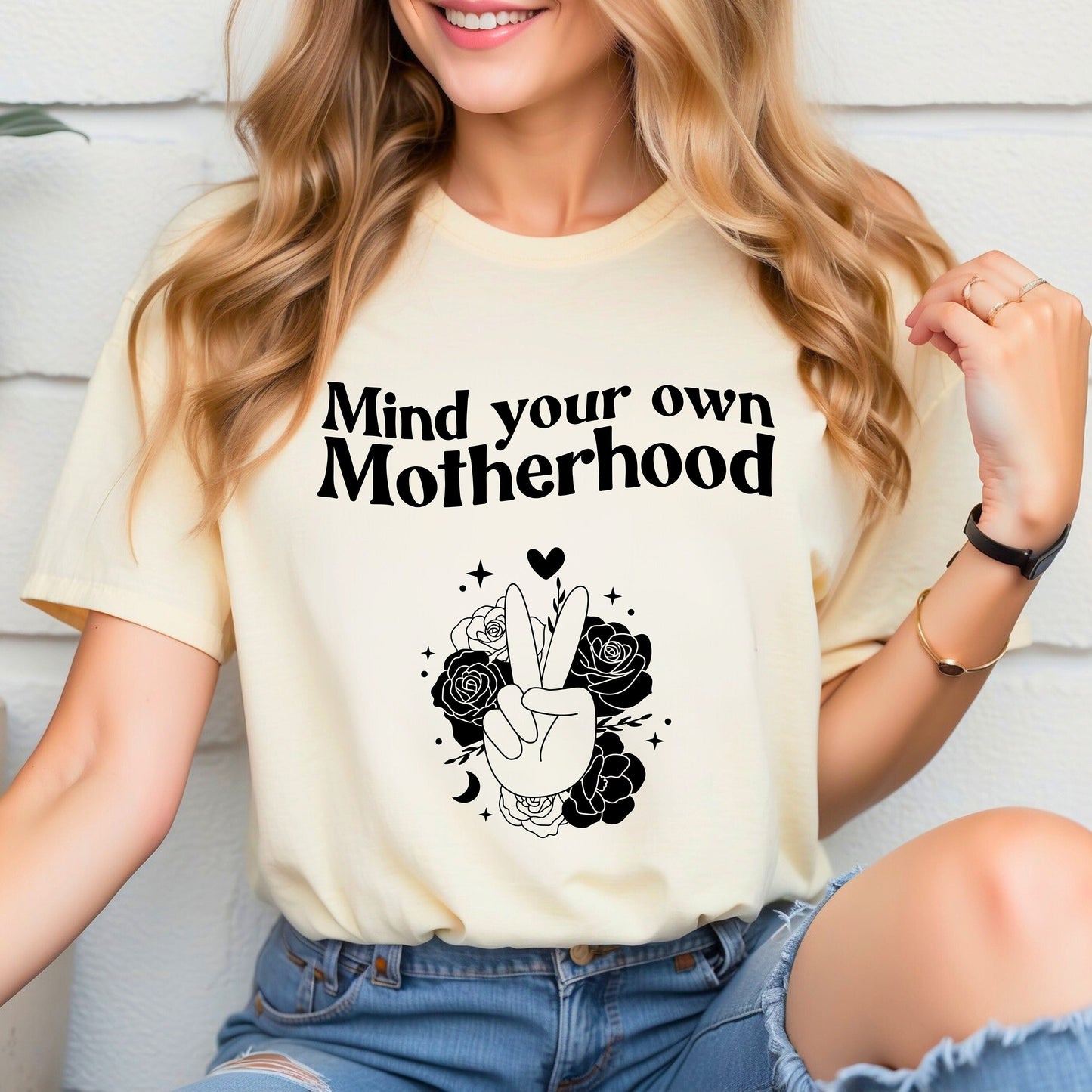 Mind your own Motherhood t-shirt- Momtok- Mom wear- Mom aesthetic- mom casual- new mom- gift for moms- sassy mom- funny mom t-shirt