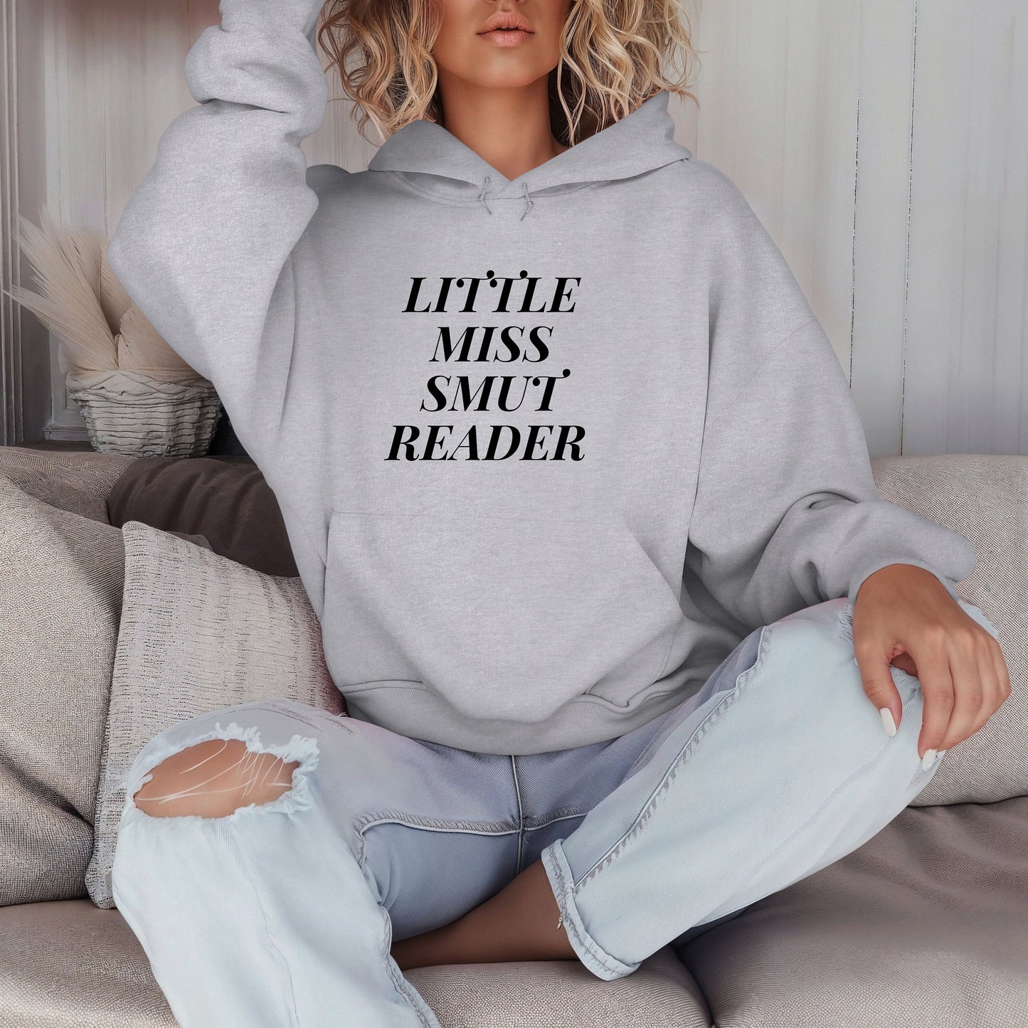 Little Miss Smut Reader Hoodie- Booktok- book lover- Smut reader- romance reader- cozy hoodie- smut hoodie- gift for her- reading aesthetic