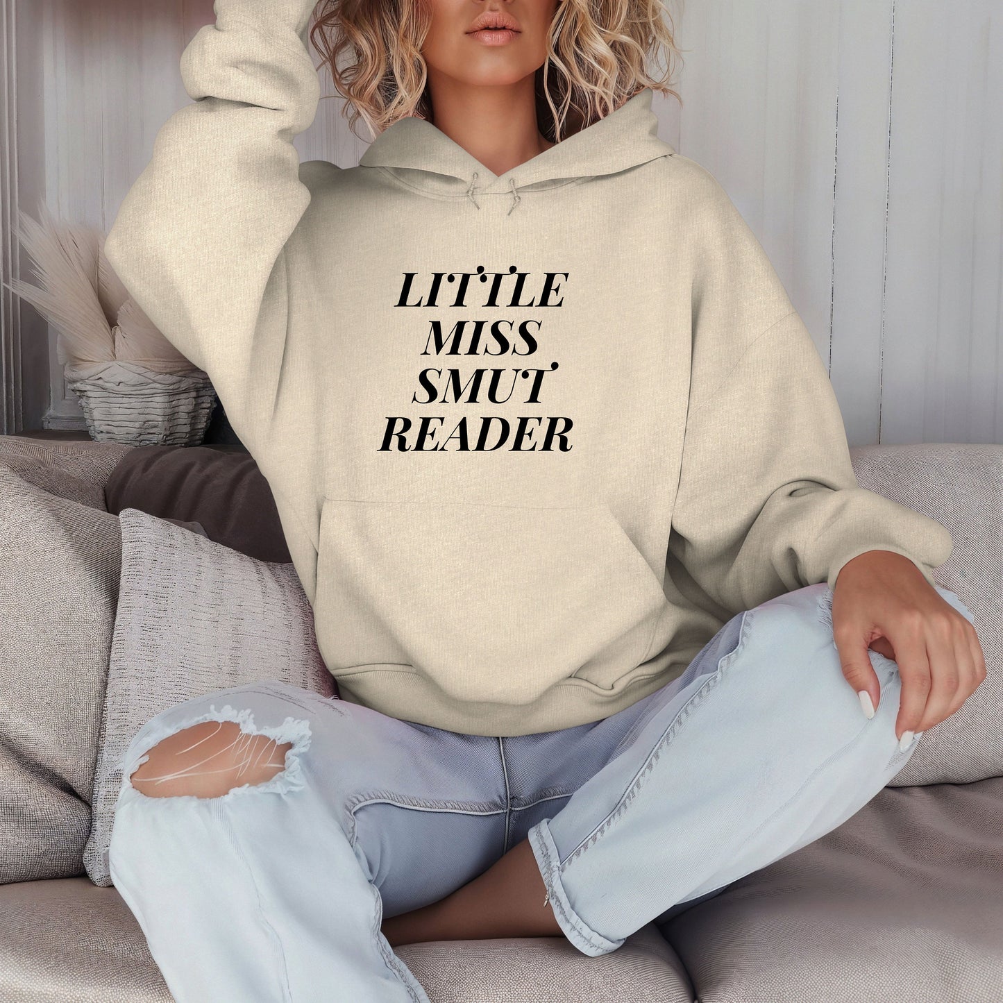 Little Miss Smut Reader Hoodie- Booktok- book lover- Smut reader- romance reader- cozy hoodie- smut hoodie- gift for her- reading aesthetic