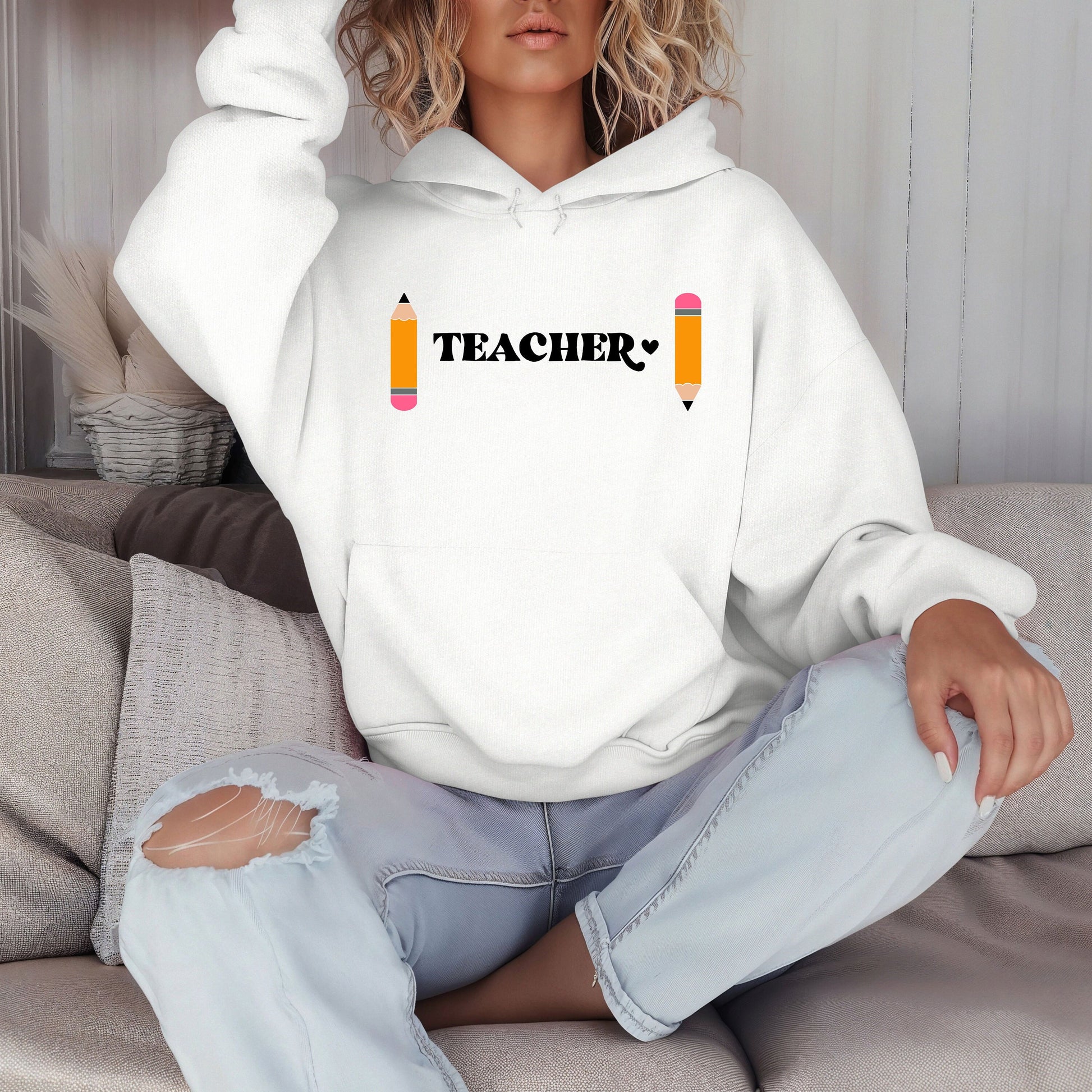 Teacher Hoodie- Teacher appreciation- Teaching assistant- Teaching tiny humans- Teacher casual wear- Gift for teacher- Best teacher