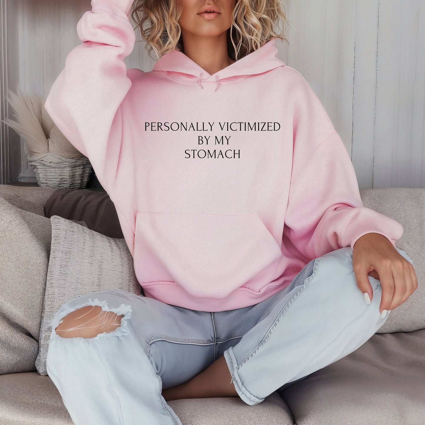 Personally Victimized by My Own Stomach Hoodie- Funny gift- IBS humor- Tummy ache