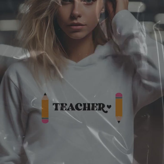 Teacher Hoodie- Teacher appreciation- Teaching assistant- Teaching tiny humans- Teacher casual wear- Gift for teacher- Best teacher