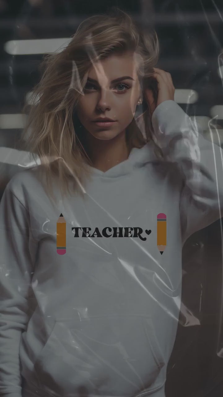 Teacher Hoodie- Teacher appreciation- Teaching assistant- Teaching tiny humans- Teacher casual wear- Gift for teacher- Best teacher