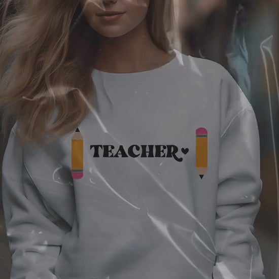 Teacher Sweatshirt- Teacher appreciation- Teaching assistant- Teaching tiny humans- Teacher casual wear- Gift for teacher- Best teacher