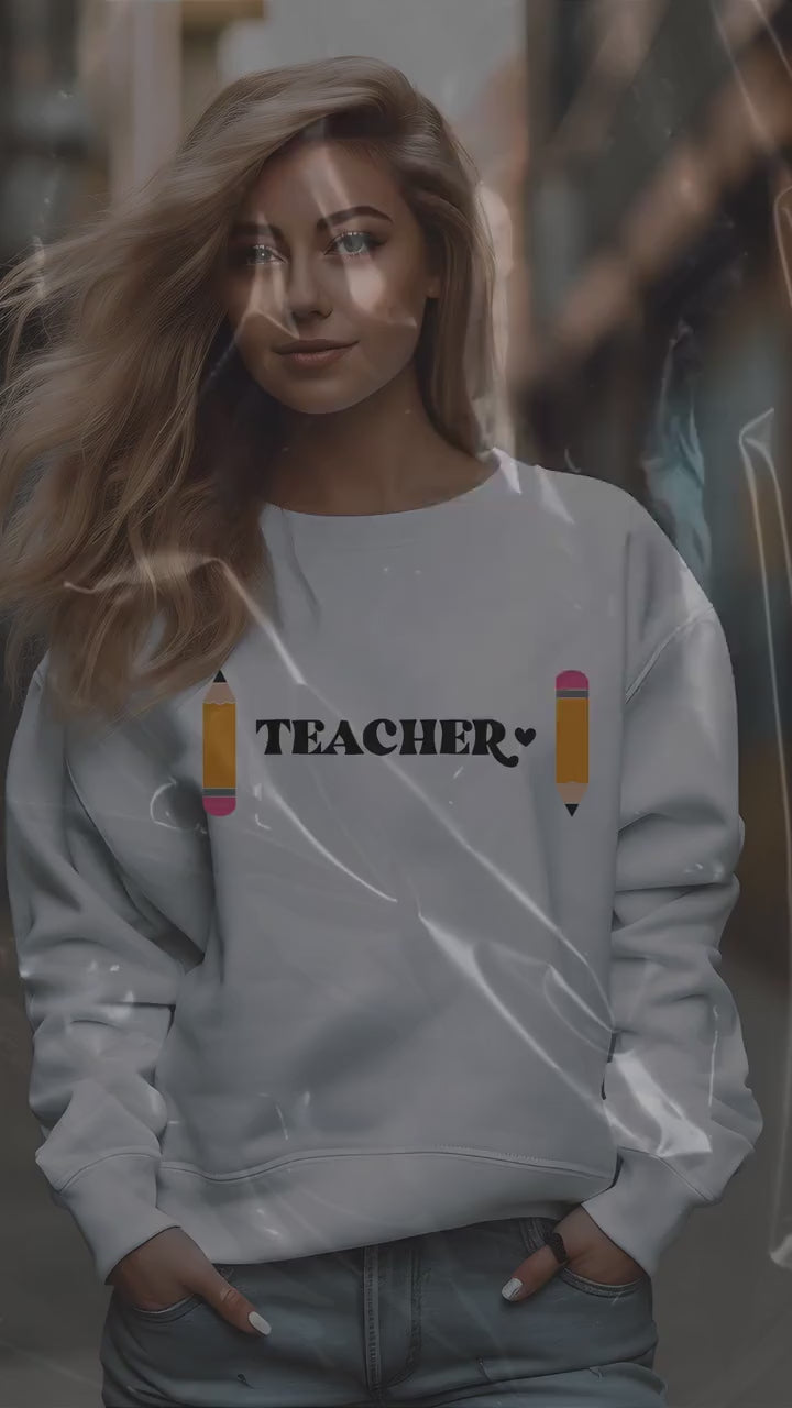 Teacher Sweatshirt- Teacher appreciation- Teaching assistant- Teaching tiny humans- Teacher casual wear- Gift for teacher- Best teacher